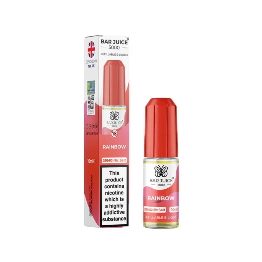 Bar Juice 5000 Nic Salt e-liquids Rainbow 10mg