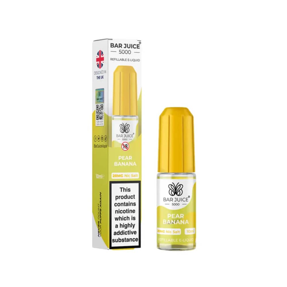 Bar Juice 5000 Nic Salt e-liquids Pear Banana 10mg