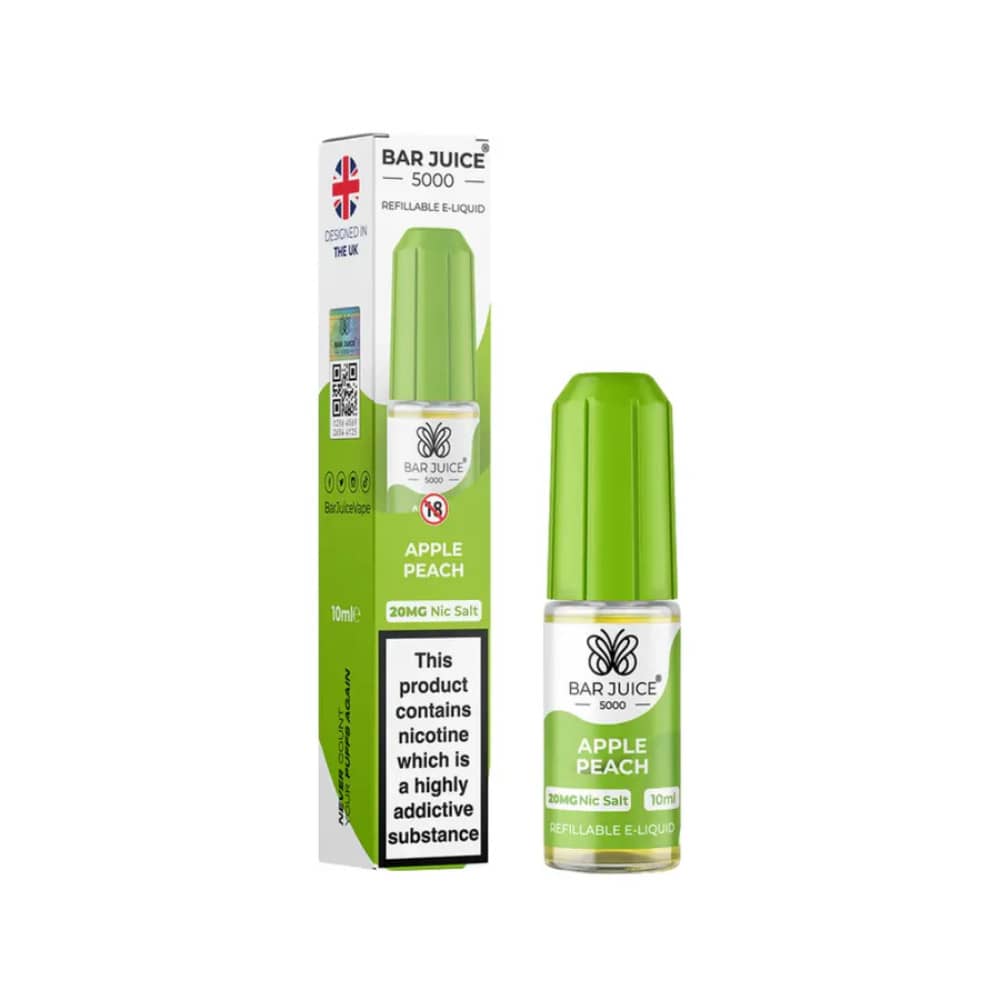 Bar Juice 5000 Nic Salt e-liquids Apple Peach 20mg