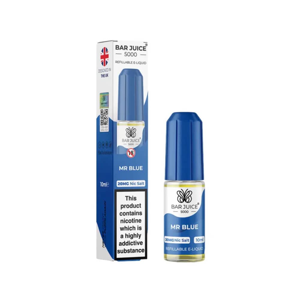 Bar Juice 5000 Nic Salt e-liquids Mr Blue 20mg