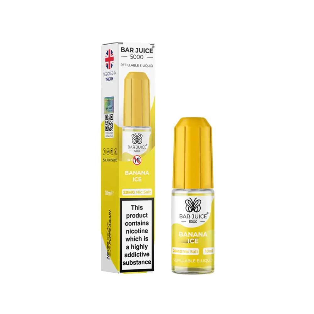 Bar Juice 5000 Nic Salt e-liquids Banana Ice 20mg