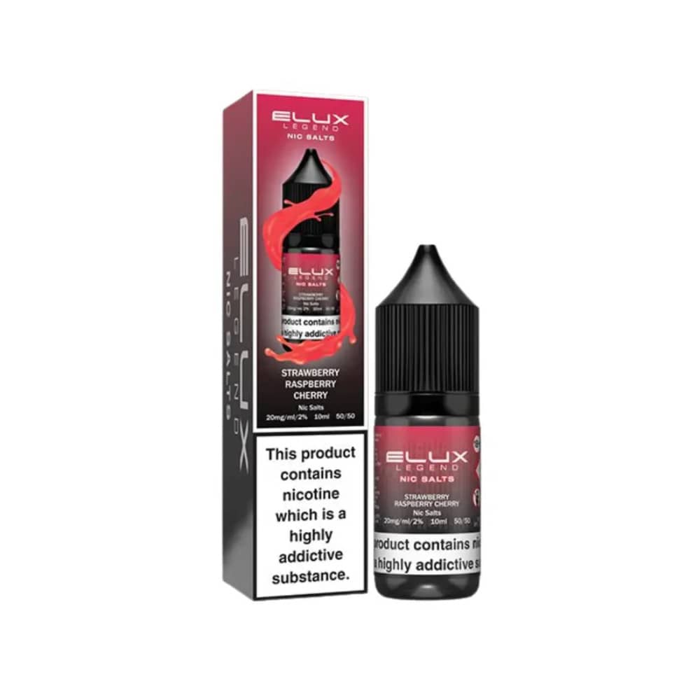 Elux Legend Nic Salt E-Liquids Strawberry Raspberry Cherry 10mg