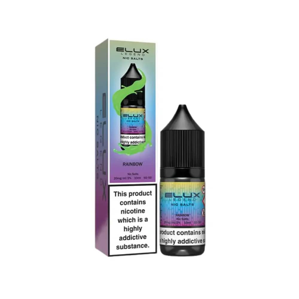 Elux Legend Nic Salt E-Liquids Rainbow 10mg