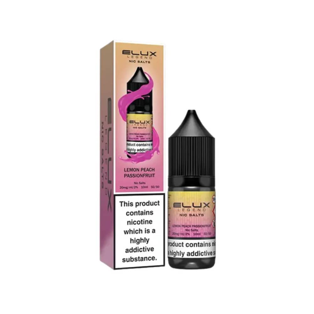 Elux Legend Nic Salt E-Liquids Lemon Peach Passionfruit 10mg