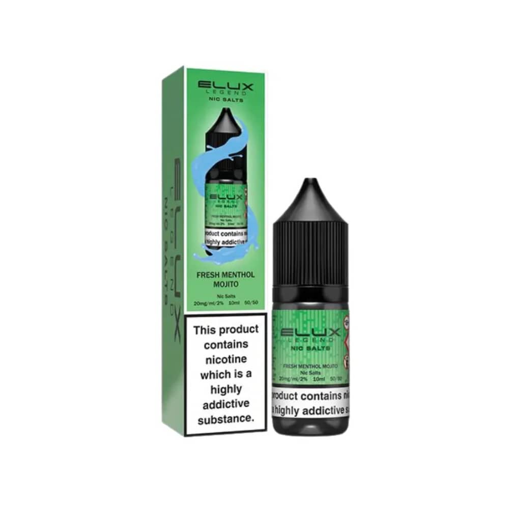Elux Legend Nic Salt E-Liquids Fresh Menthol Mojito 10mg