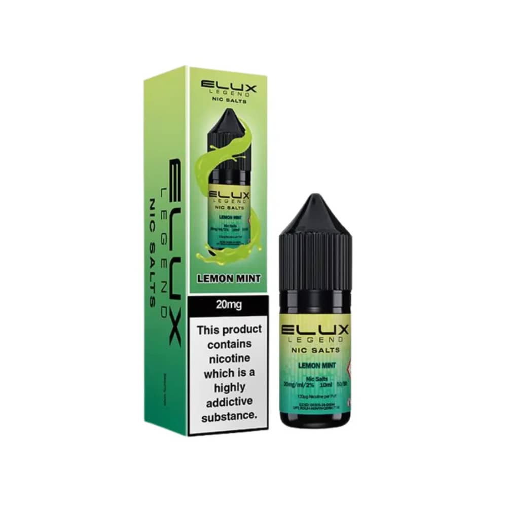 Elux Legend Nic Salt E-Liquids Lemon Mint 10mg