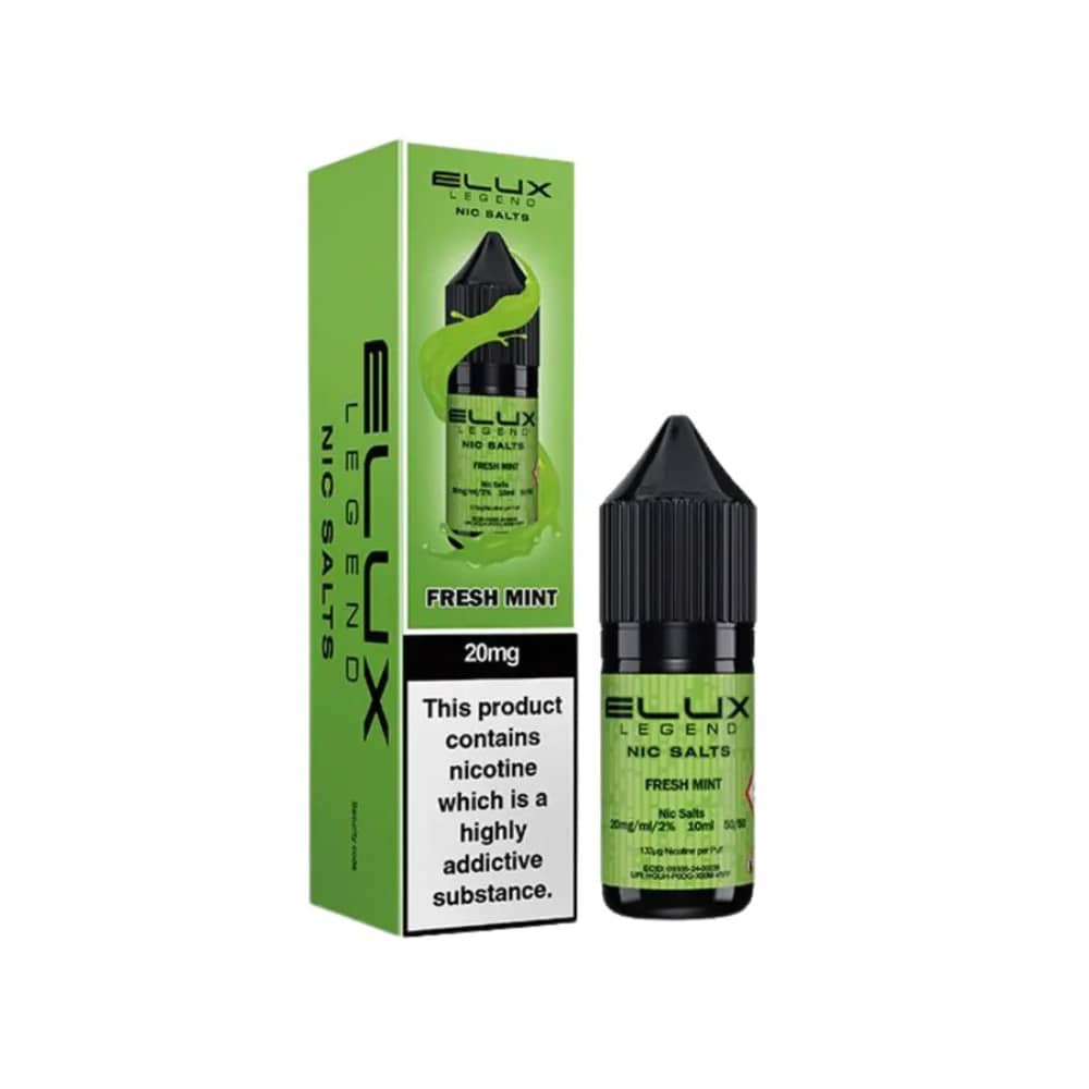 Elux Legend Nic Salt E-Liquids Fresh Mint 10mg