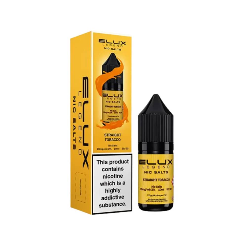 Elux Legend Nic Salt E-Liquids Straight Tobacco 10mg