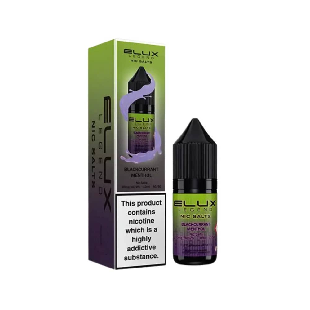 Elux Legend Nic Salt E-Liquids Blackcurrant Menthol 10mg