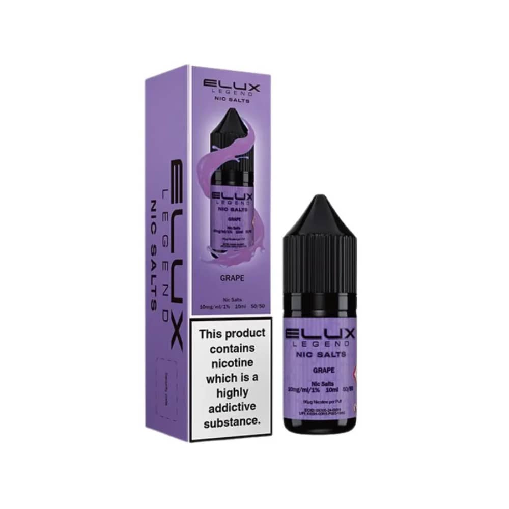 Elux Legend Nic Salt E-Liquids Grape 10mg
