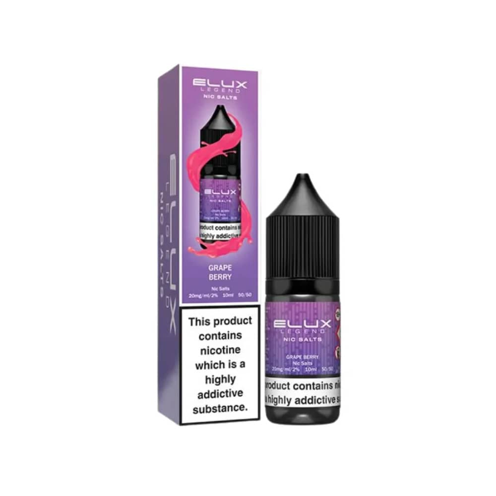 Elux Legend Nic Salt E-Liquids Grape Berry 20mg