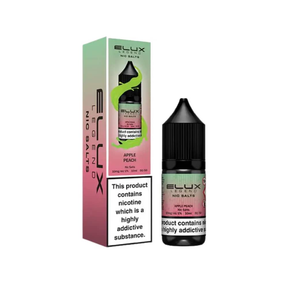 Elux Legend Nic Salt E-Liquids Apple Peach 20mg
