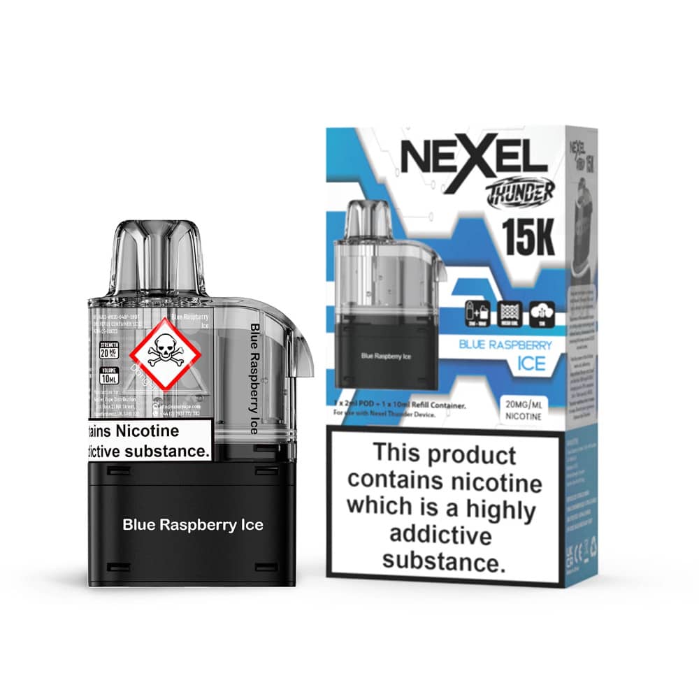 Nexel Thunder 15k Refill Pods Blue Raspberry Ice