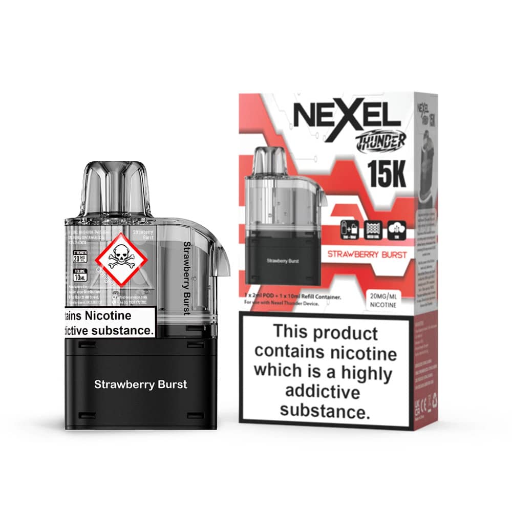 Nexel Thunder 15k Refill Pods Strawberry Burst