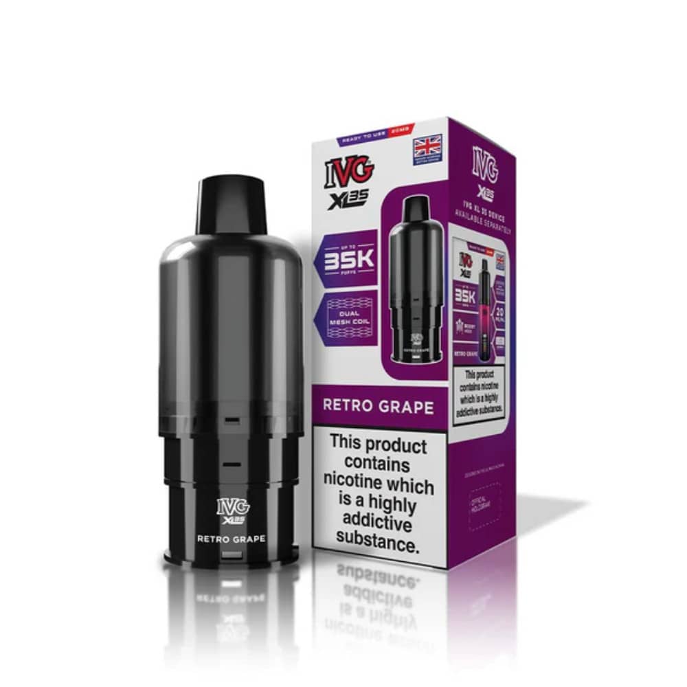IVG XL 35K Refill Pods Retro Grape