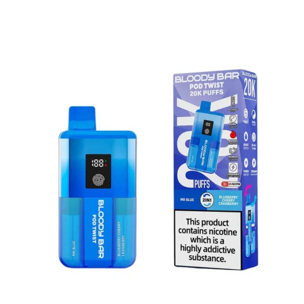 Bloody Bar Twist 20k Blueberry Cherry Cranberry / Mr. Blue