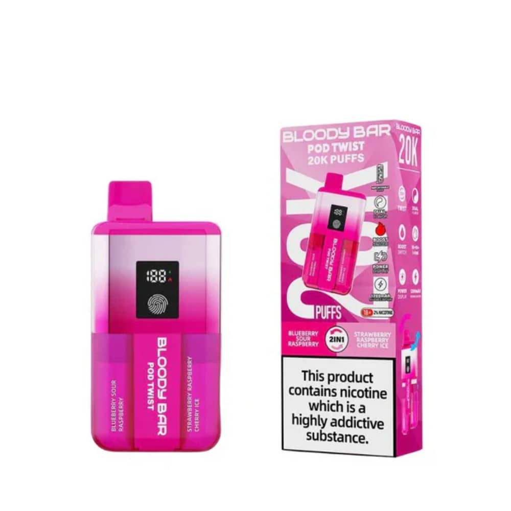 Bloody Bar Twist 20k Blueberry Sour Raspberry / Strawberry Raspberry Cherry Ice