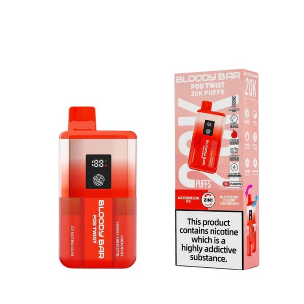 Bloody Bar Twist 20k Watermelon Ice / Blueberry Cherry Cranberry