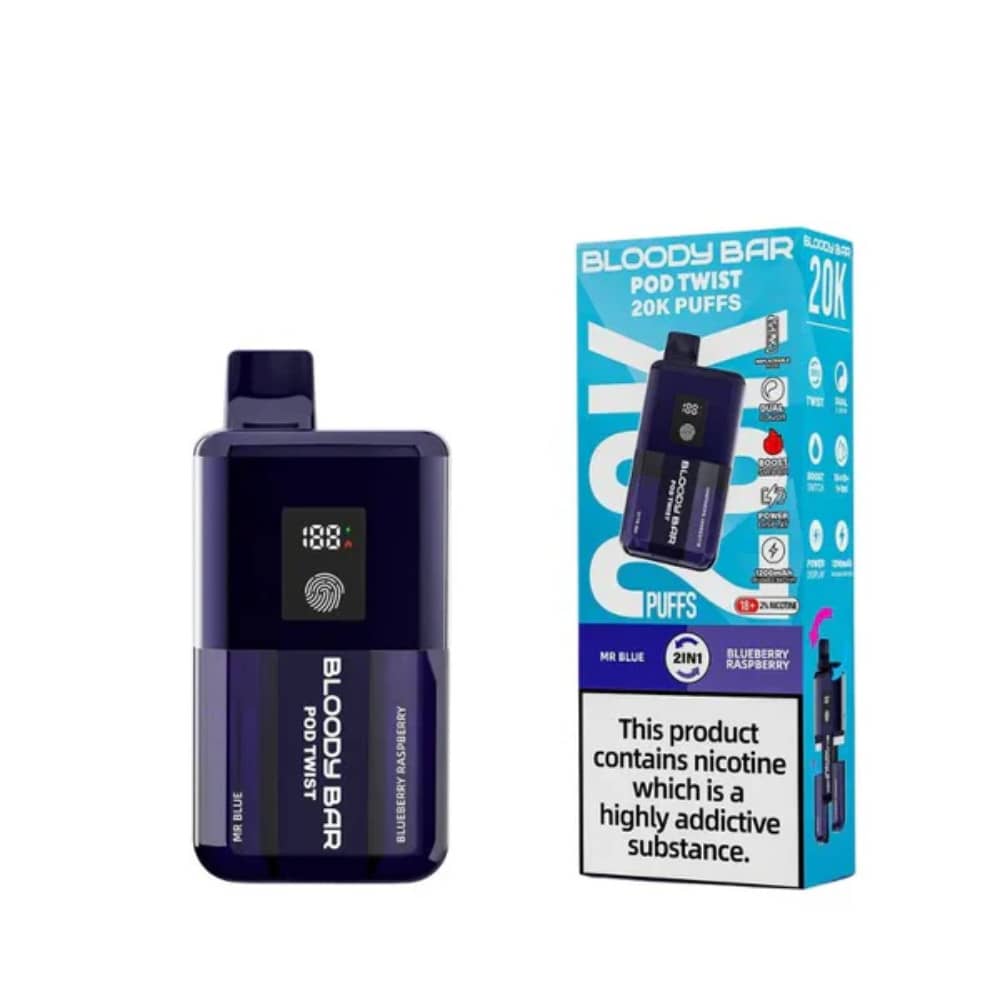 Bloody Bar Twist 20k Mr Blue / Blueberry Raspberry