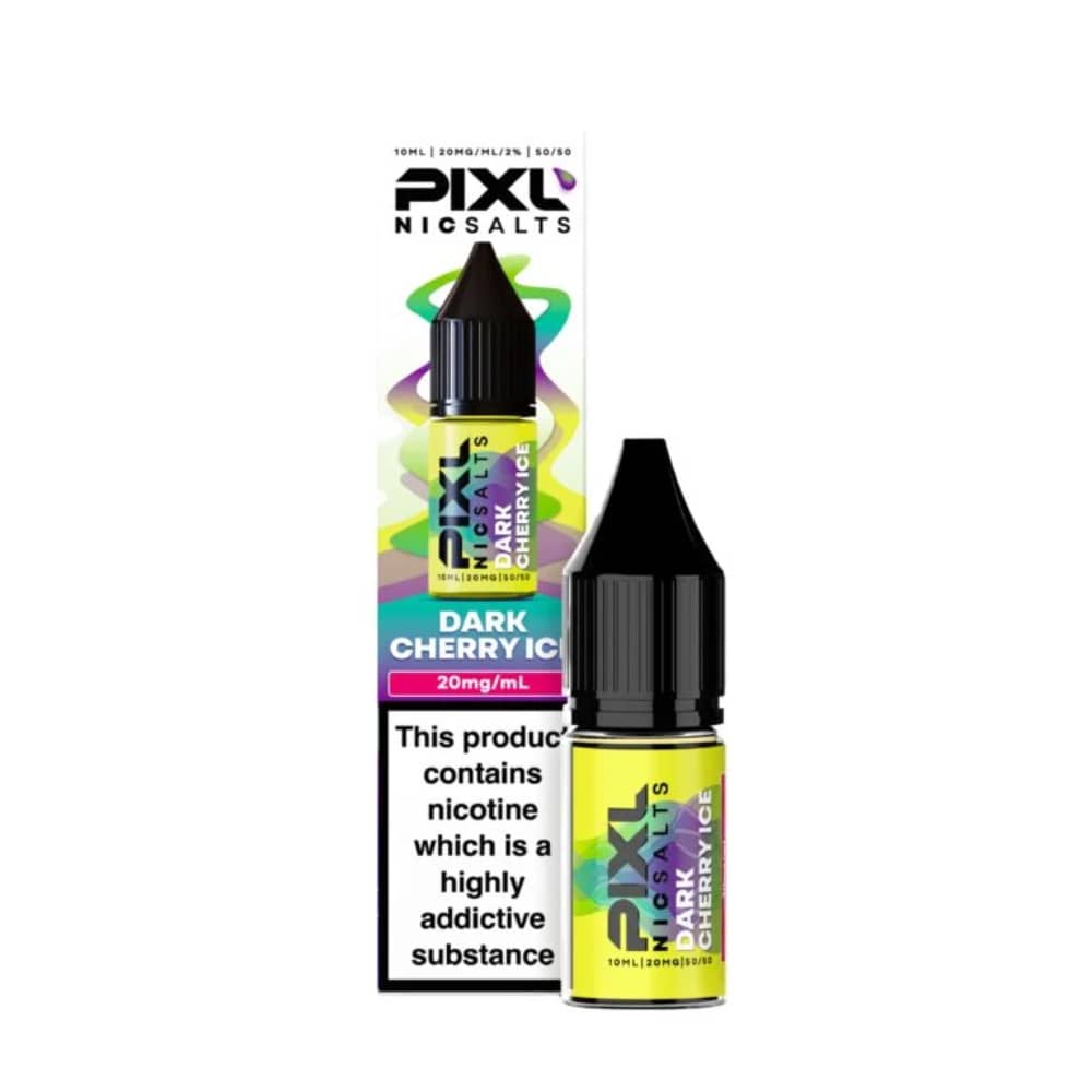 Pixl Nic Salts 10ml E liquids Dark Cherry Ice 20mg