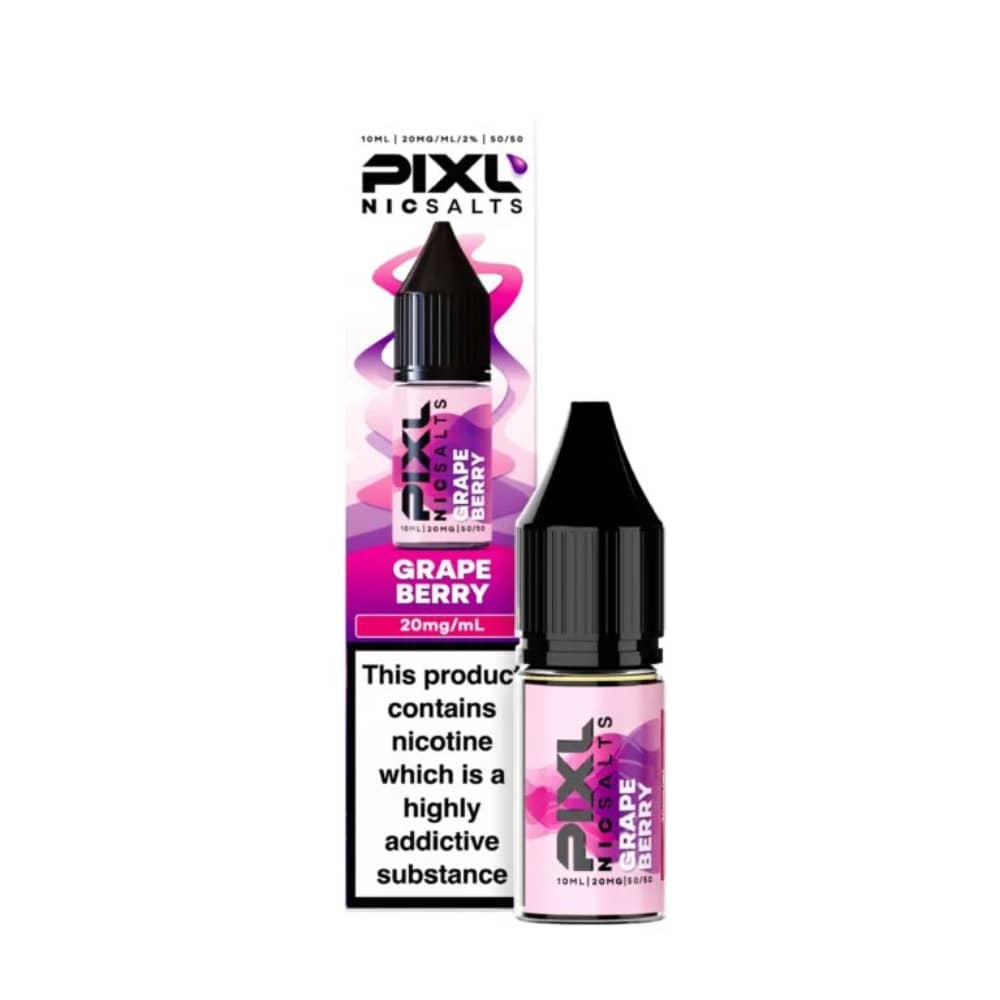 Pixl Nic Salts 10ml E liquids Grape Berry 10mg