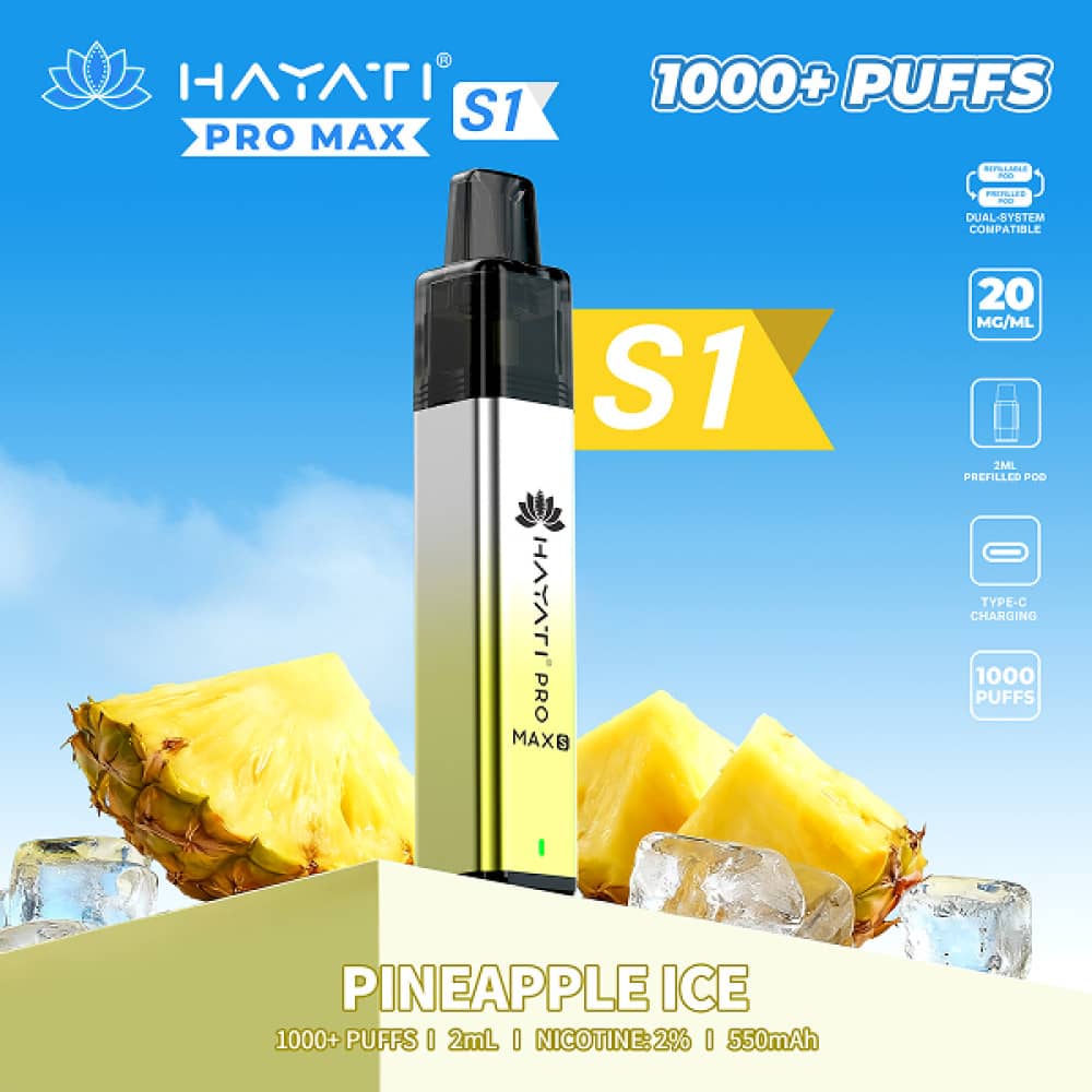 Hayati Pro Max S1 Prefilled Vape Kit Pineapple Ice