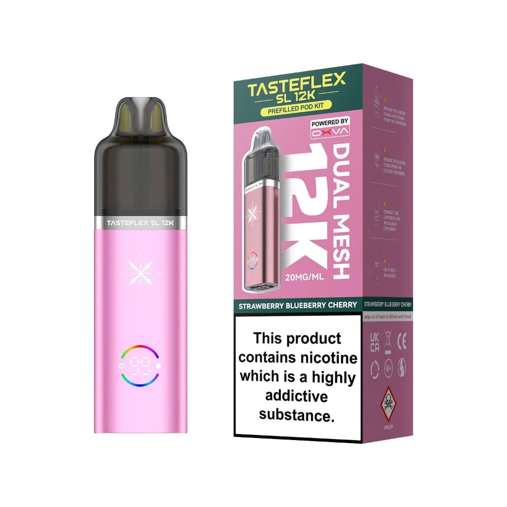 Oxva Tasteflex SL 12k Vape Kit Strawberry Blueberry Cherry