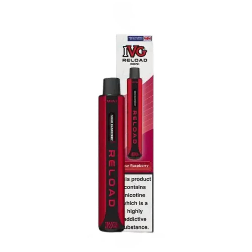 IVG Reload Mini Vape Kit Sour Blueberry Raspberry