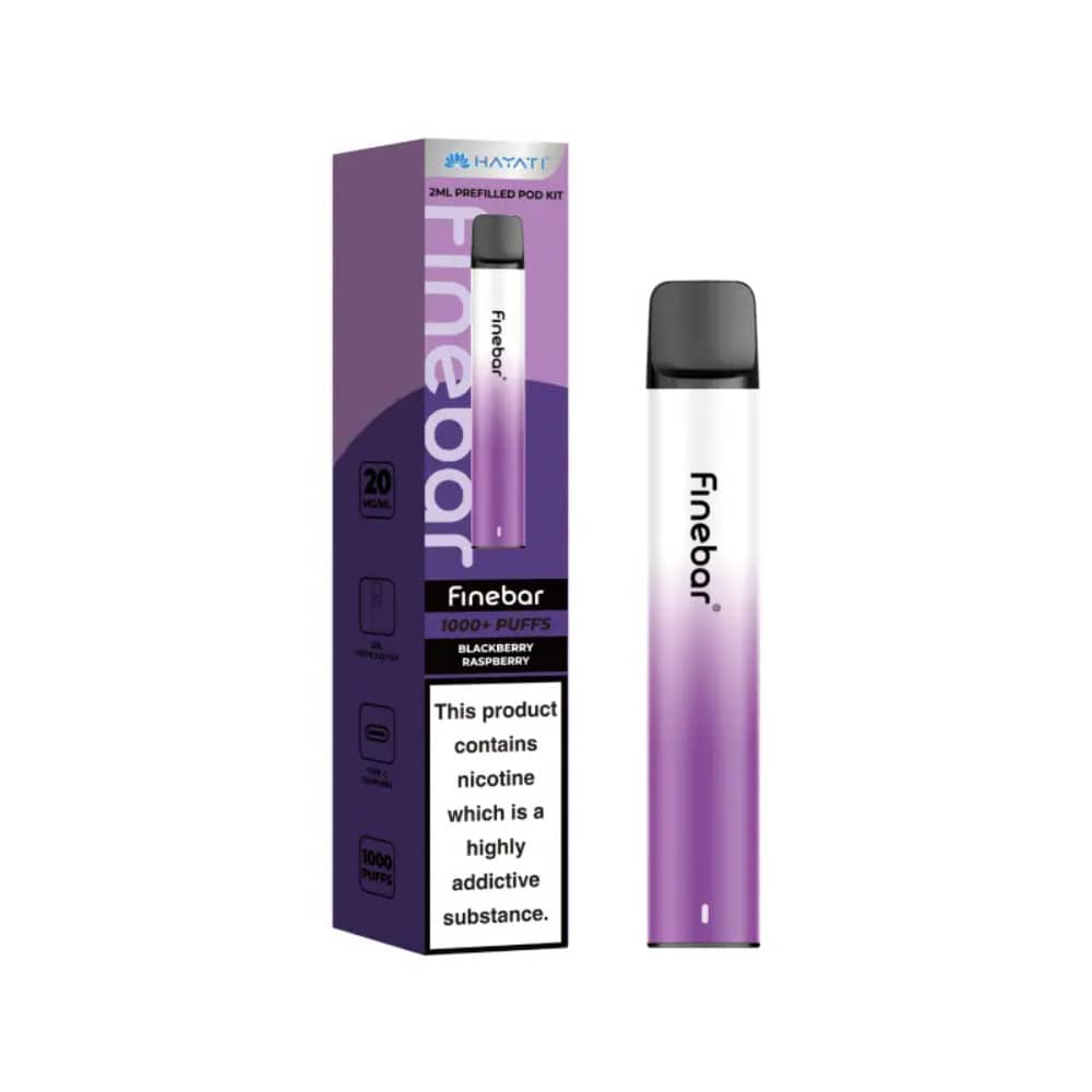 Hayati Finebar 1000 Vape Kit Blackberry Raspberry