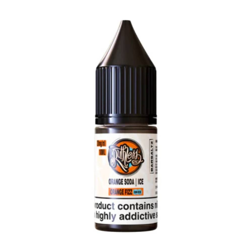 Ruthless Bar Saltz Nic Salt 10ml E-Liquid Box of 10 Orange Fizz On Ice