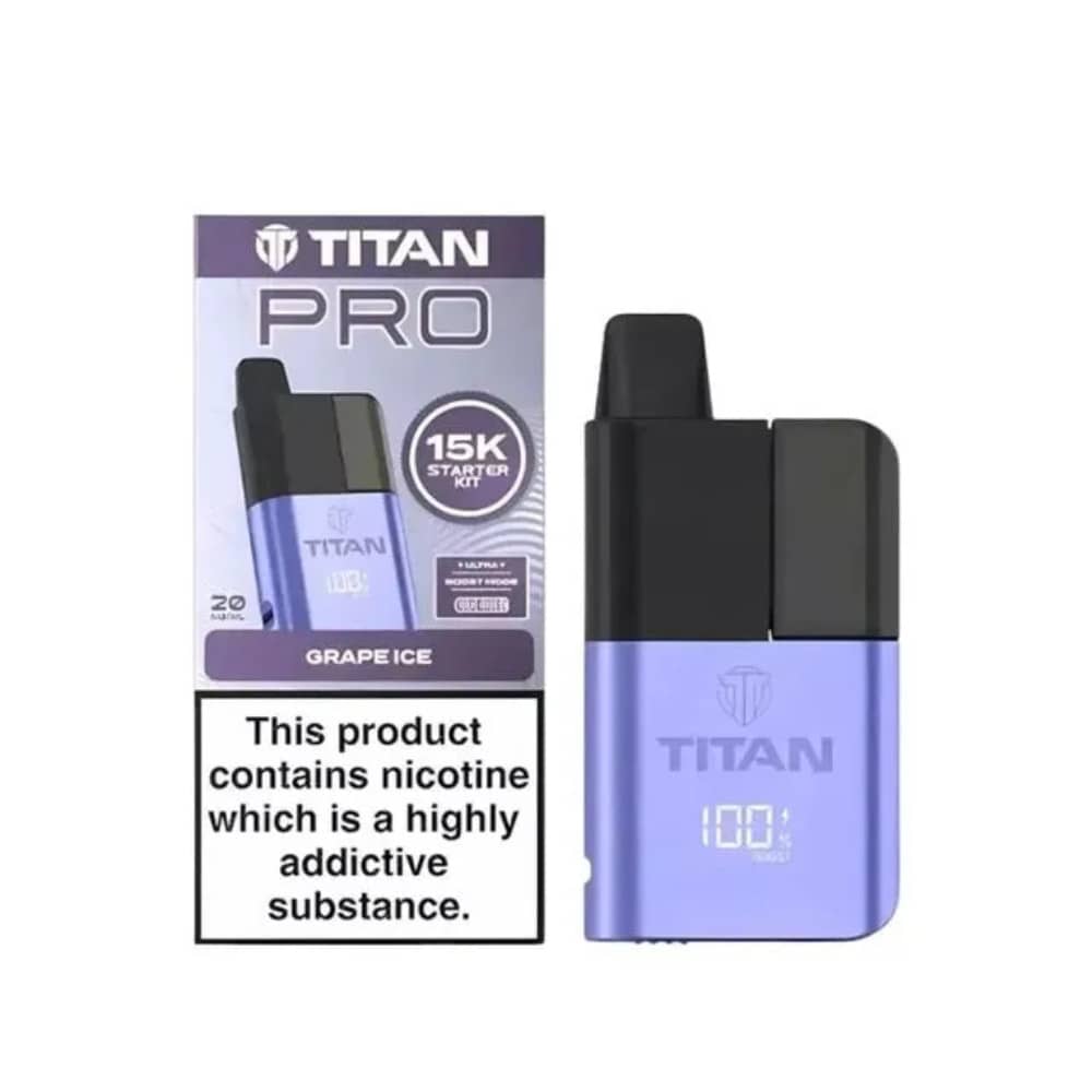 Titan Pro 15k Prefilled Pod Kit Grape Ice