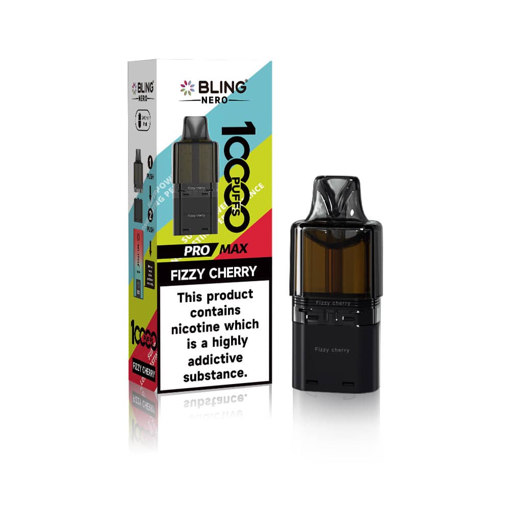 Crystal Bling Nero 10k Refill Pods Fizzy Cherry