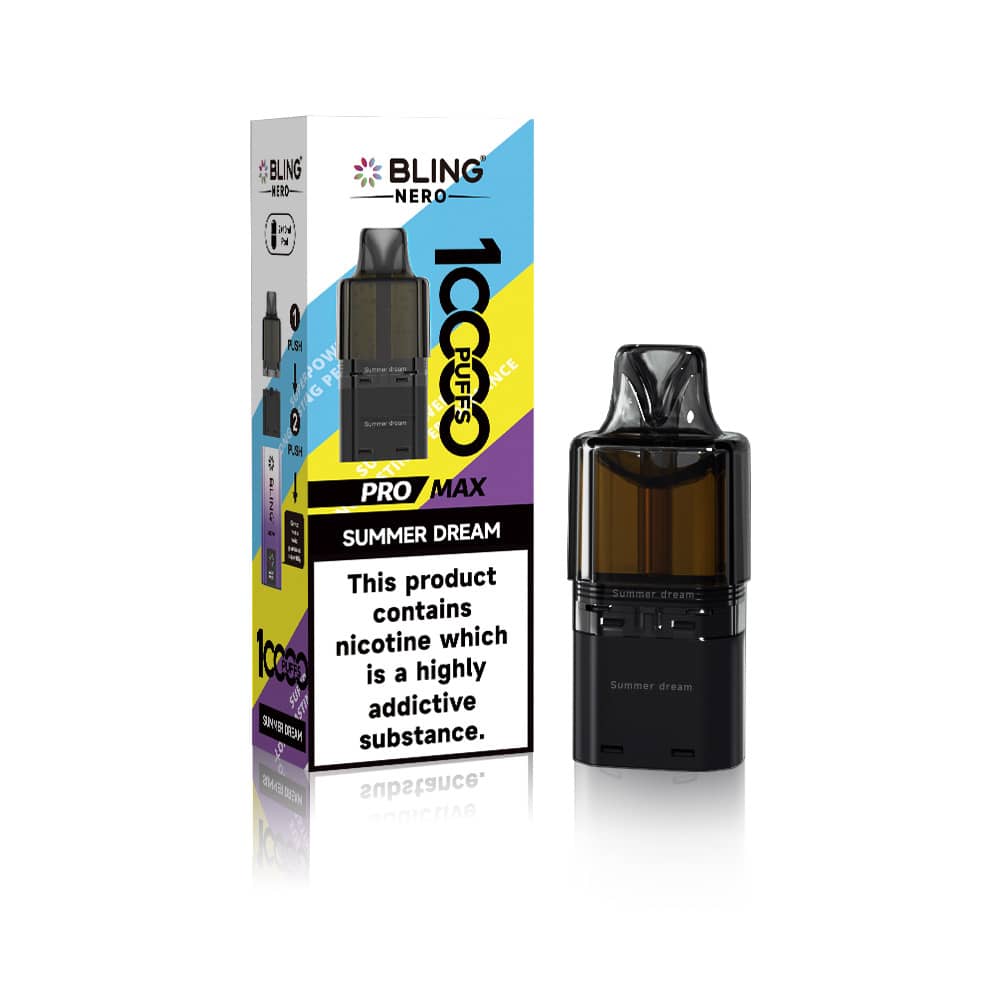 Crystal Bling Nero 10k Refill Pods Summer Dream