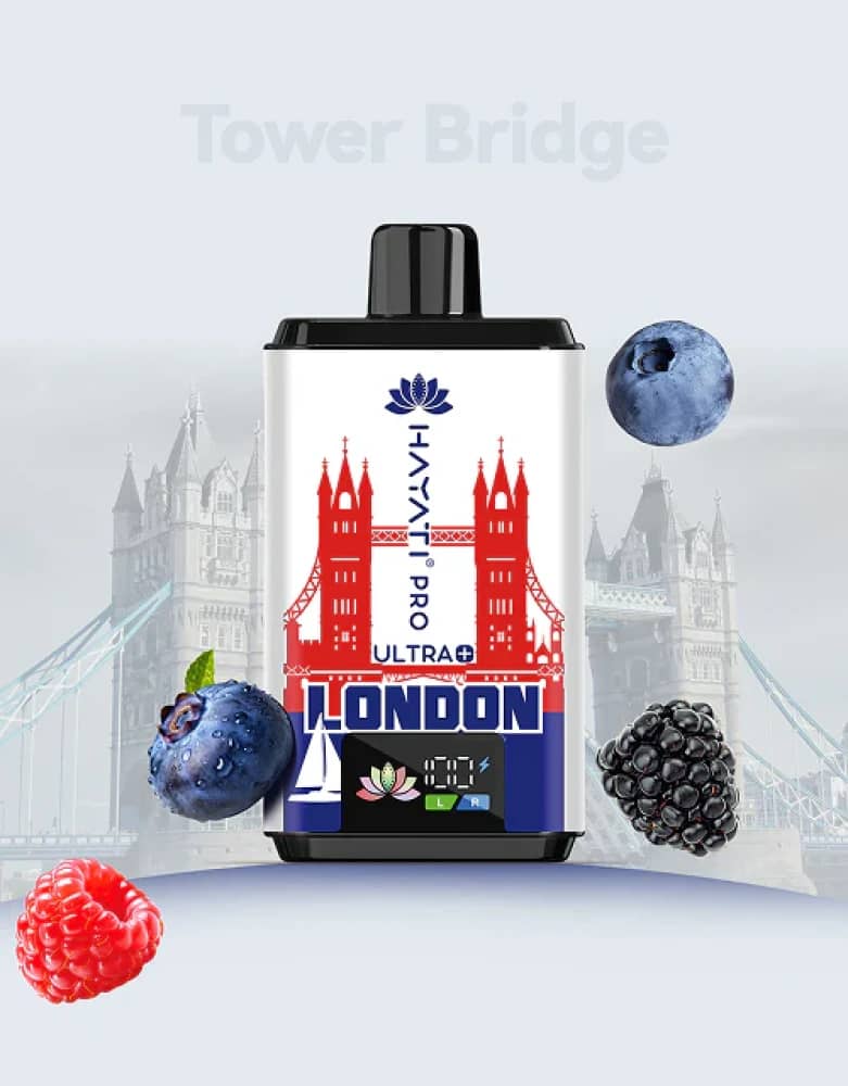 Hayati Pro Ultra Plus Souvenir Edition (England） Blue Sour Raspberry - Tower Bridge