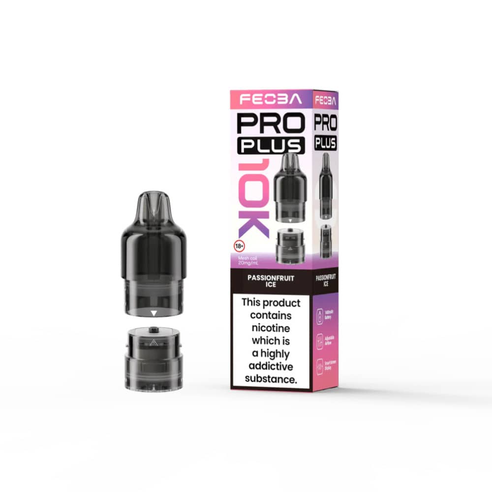 Feoba Pro Plus 10k Refill Pods Passionfruit Ice