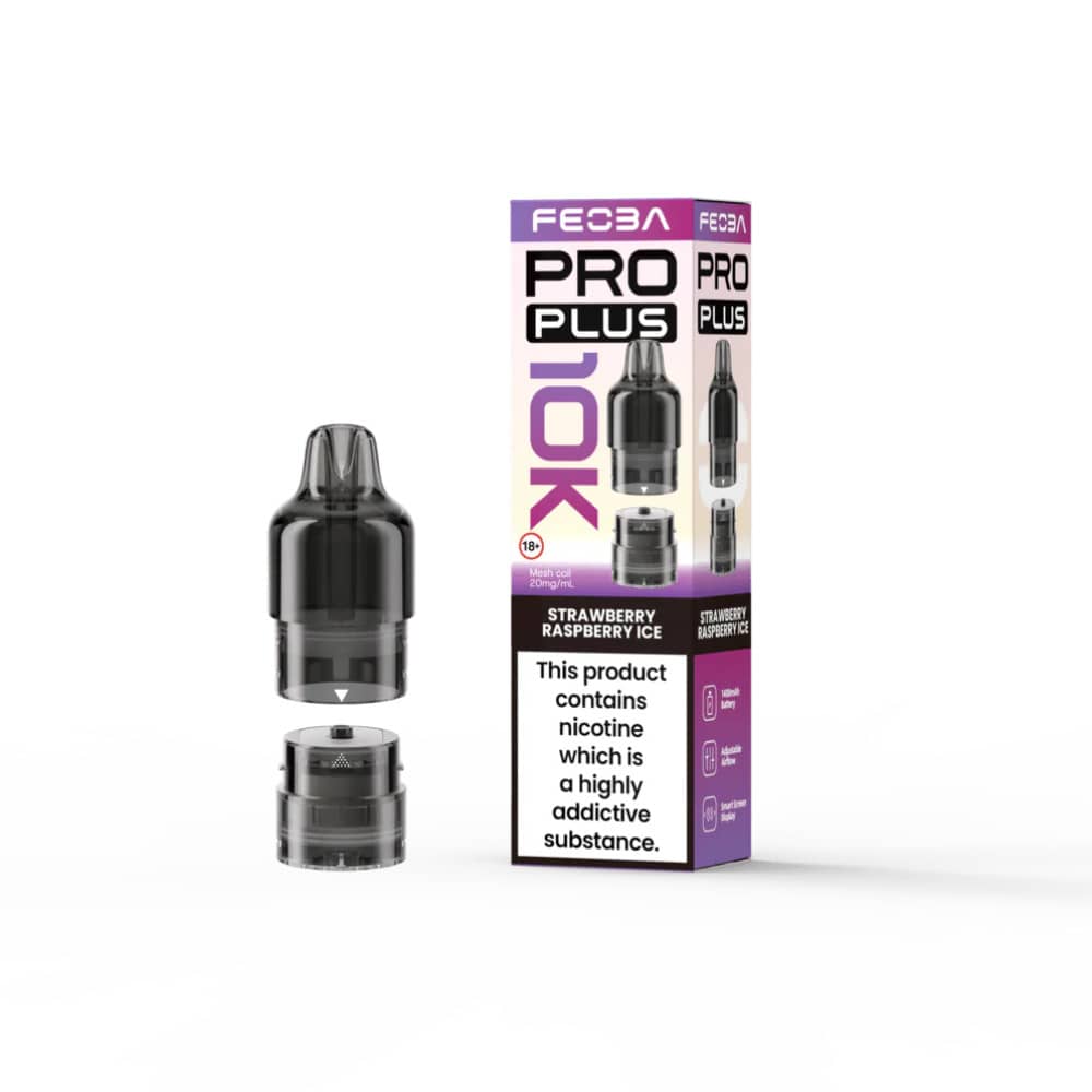 Feoba Pro Plus 10k Refill Pods Strawberry Raspberry Ice