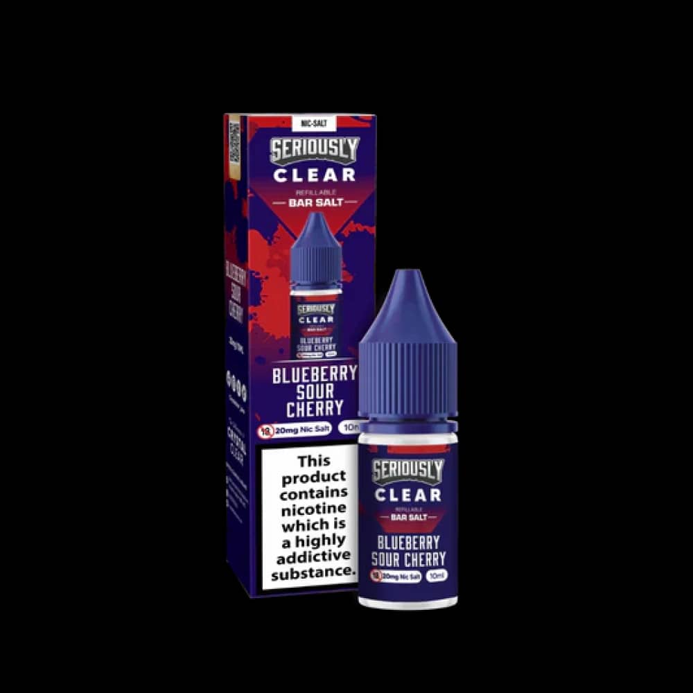 Seriously Clear Bar Salt | 10ml E-liquids Blue Sour Cherry 20mg