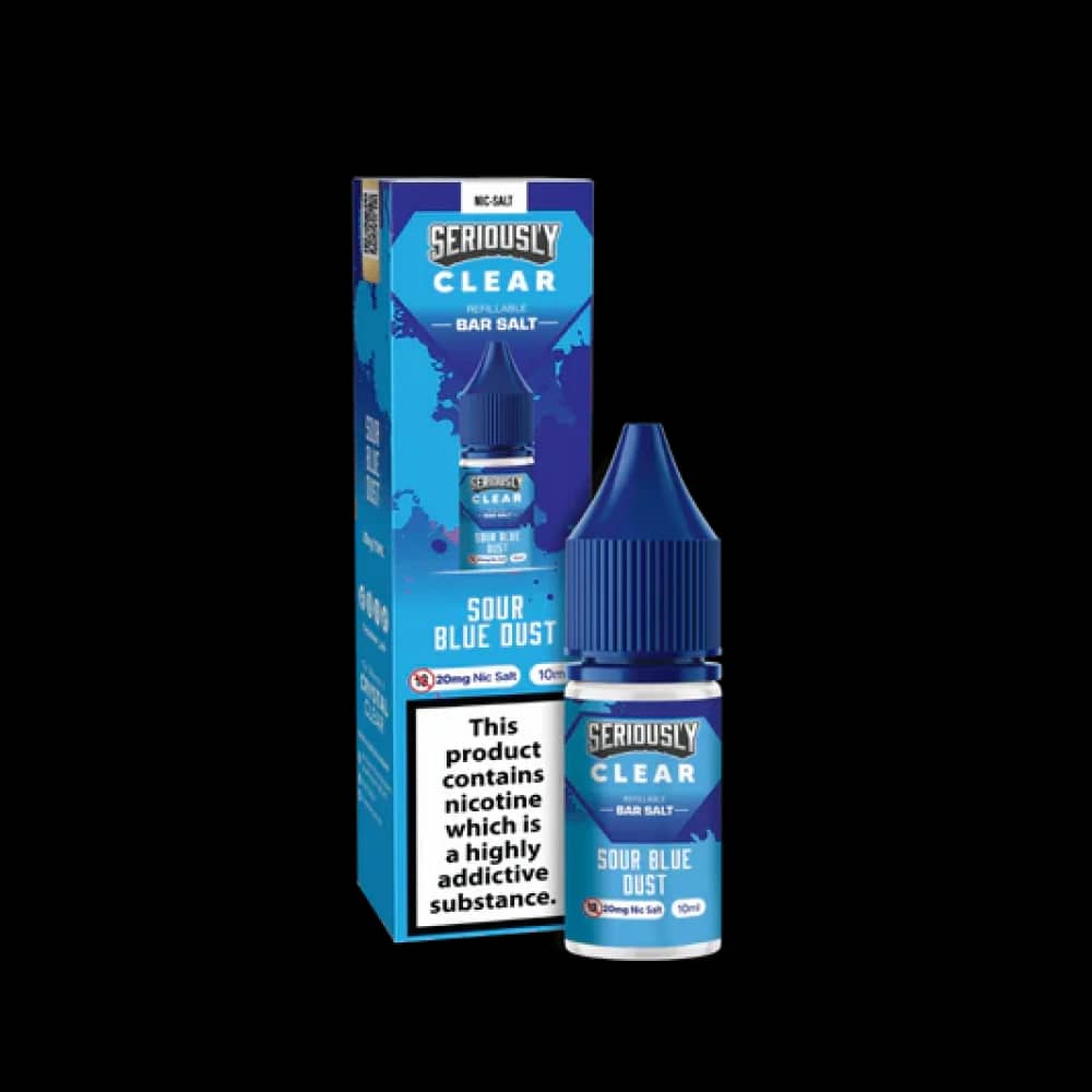 Seriously Clear Bar Salt | 10ml E-liquids Sour Blue Dust 20mg