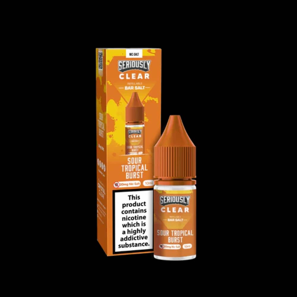 Seriously Clear Bar Salt | 10ml E-liquids Sour Tropical Burst 10mg