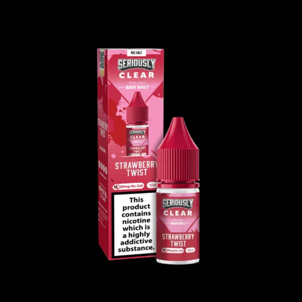 Seriously Clear Bar Salt | 10ml E-liquids Strawberry Twist 20mg