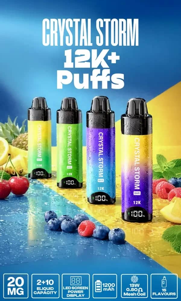 Crystal Strom Bar 12k Vape Kit