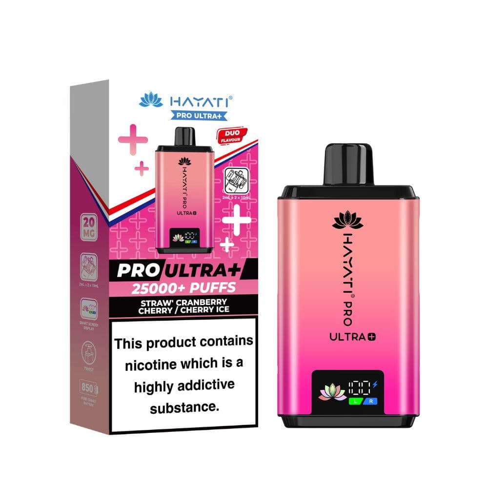  Strawberry Cranberry Cherry/ Strawberry Dragonfruit Hayati Pro Ultra Plus 25k