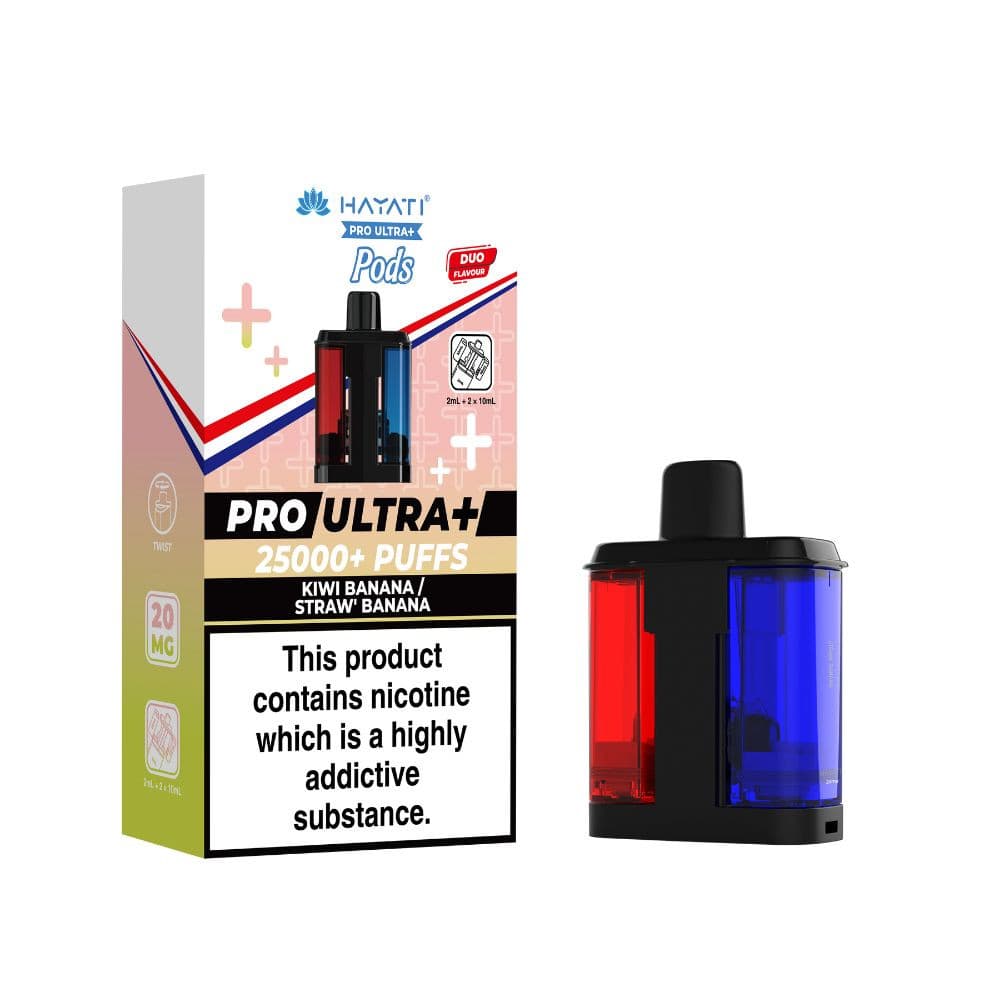  Kiwi Banana / Strawberry Banana Hayati Pro Ultra Plus 25K Refill Pods