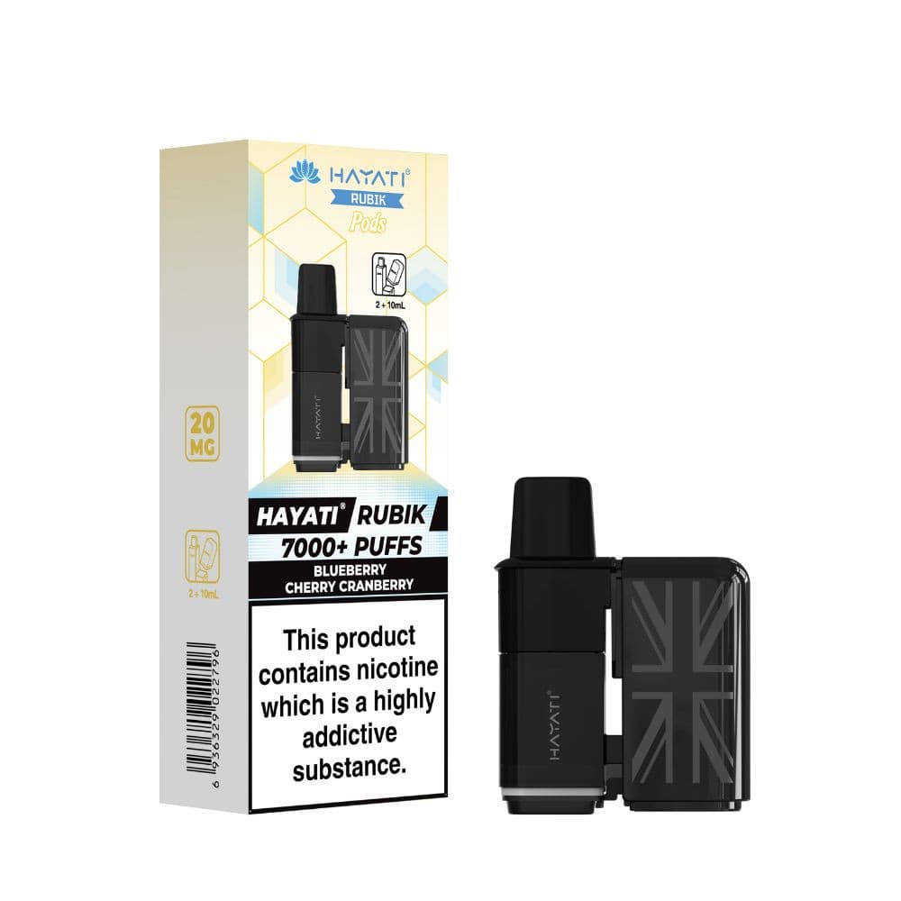  Blueberry Cherry Cranberry Hayati Rubik 7000 Refill Pods