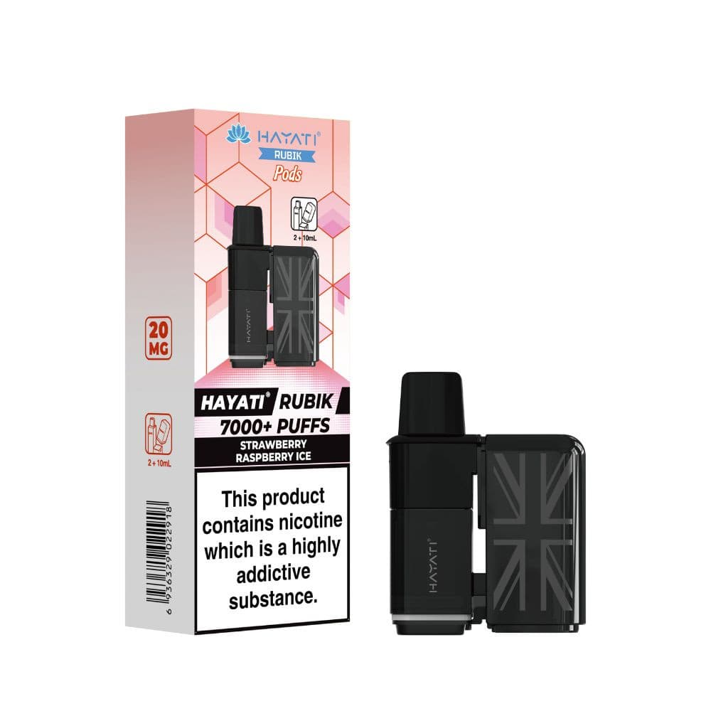  Strawberry Raspberry Ice Hayati Rubik 7000 Refill Pods