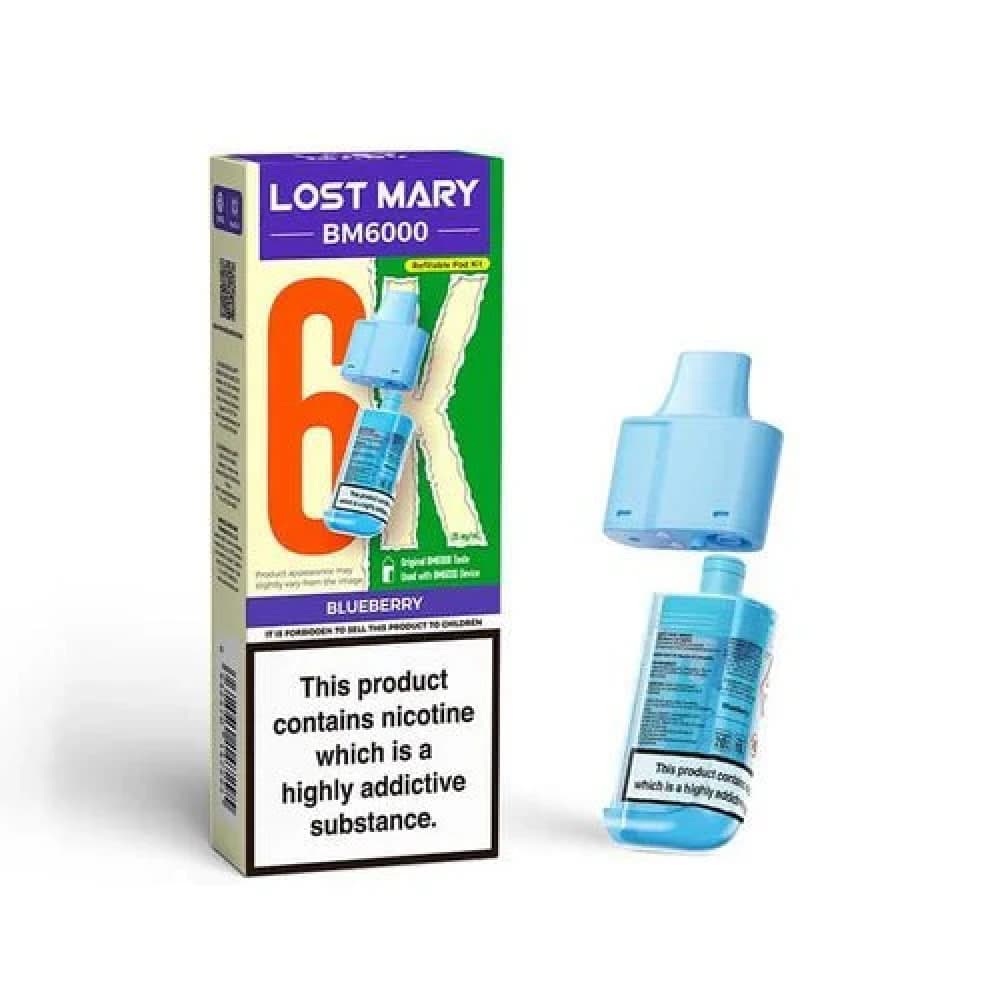 Blueberry Lost Mary Bm6000 Refill Pods