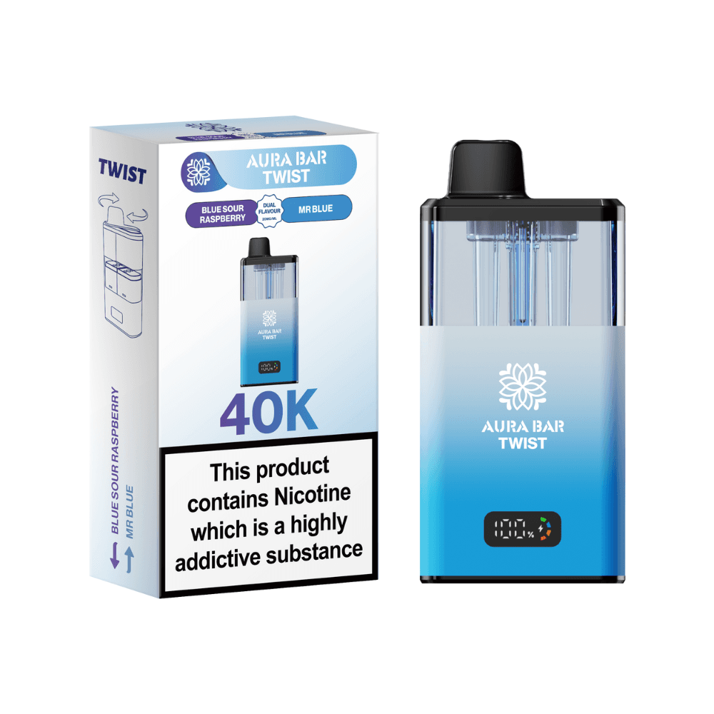  Blue Sour Raspberry / Mr Blue Crystal Prime Aura Bar Twist 40K