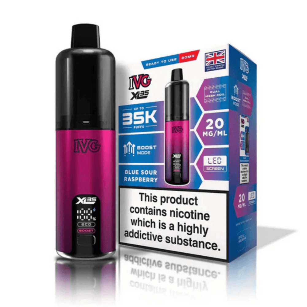  Blue Sour Raspberry IVG XL 35K Vape Kit