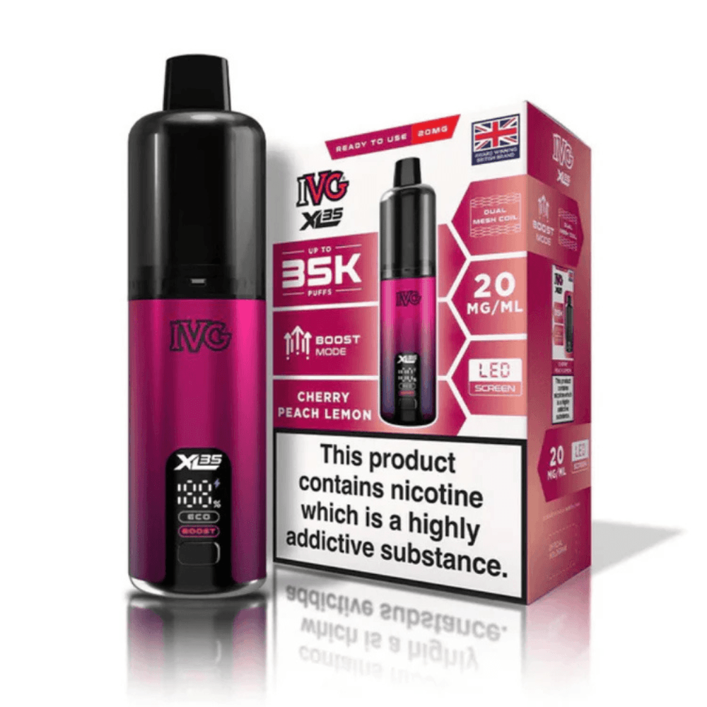  Cherry Peach Lemon IVG XL 35K Vape Kit