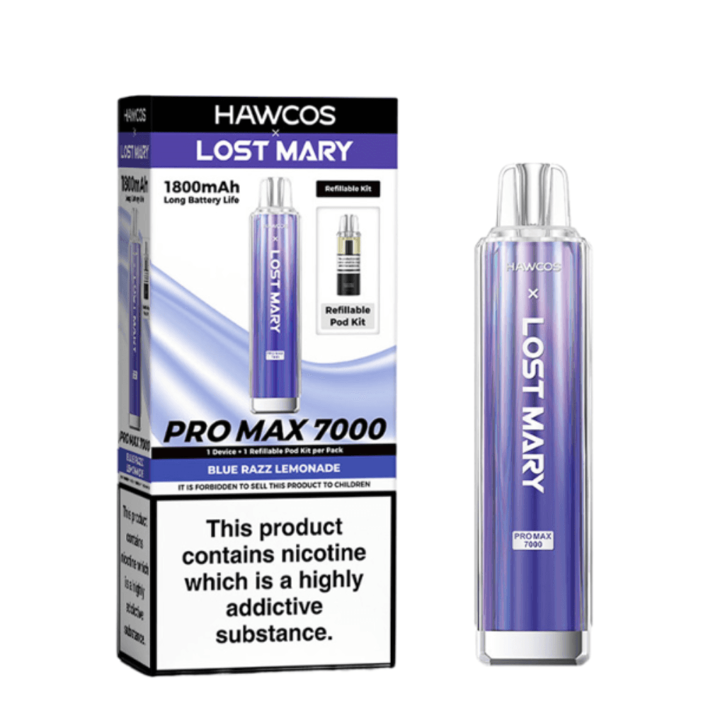  Blue Razz Lemonade Hawcos x Lost Mary Pro Max 7000